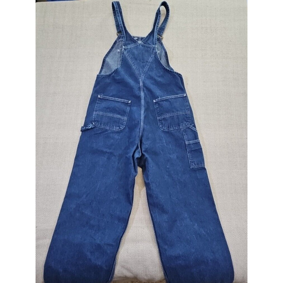 Carhartt Denim Dungarees Overalls Workwear Coveralls XL W 38 x L 32 Y2K Blue - Picture 2 of 14